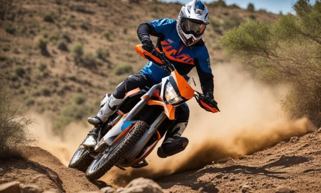 skilled and experienced rider on a KTM bike