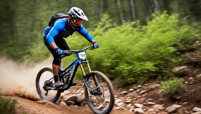 mountain bike racer