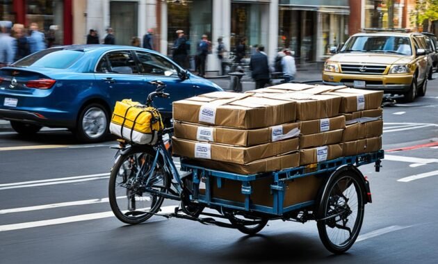 cargo hauling on three-wheeler bikes