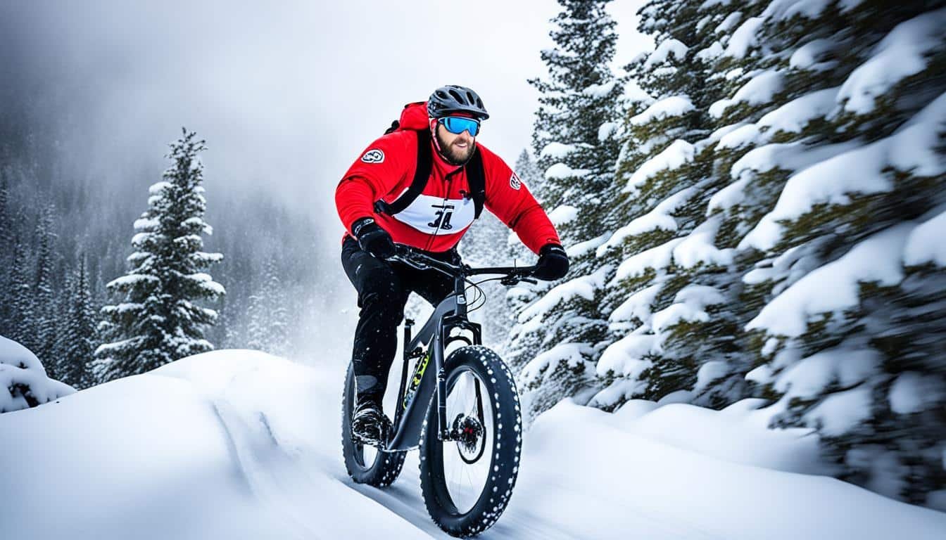 fat bike in snow